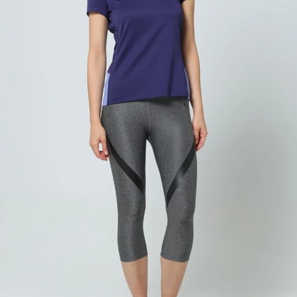 PUMA Heathered Gray PWRSHAPE 3/4 Capri Training Leggings – Women’s Medium (EUC) - Picture 7 of 14